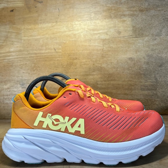Hoka One One Shoes - Hoka One One Rincon 3 LIGHTWEIGHT Womens Sz 8 Wide Running Shoes Sneakers Orange